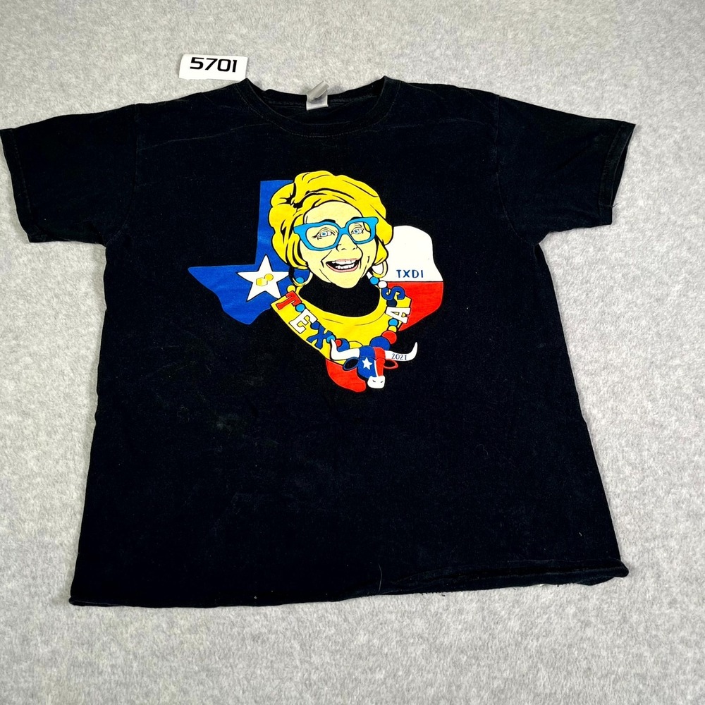 Gildan T Shirt Womens L Black Sue Shanks‎ Graphic Be Original Not Ordinary Texas